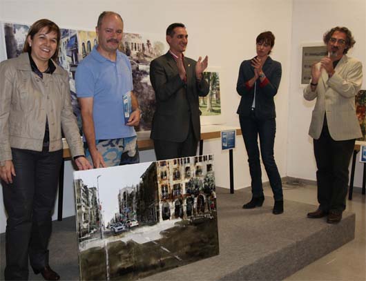 Julio Gómez, de Vizcaya, gana el primer premio del Concurso de Pintura Rápida “Ciudad de Mollerussa”