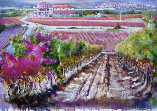 1º premio en la categoria Paisajes otoñales del vino Manuel García Gracia: Viñas que rodean a la Bodega Finca Manzanos