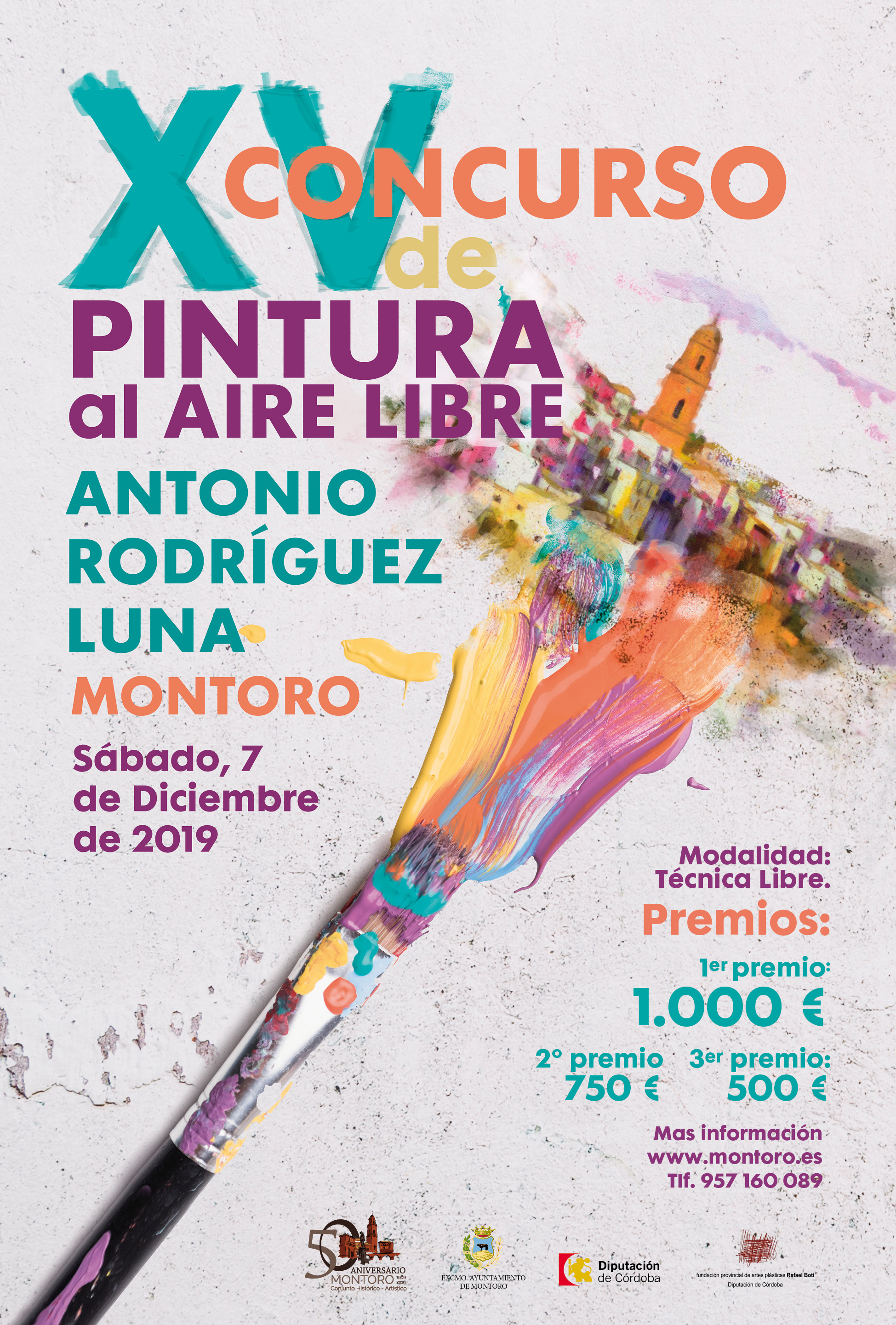 CARTEL del XV Concurso de Pintura al Aire Libre Antonio Rodriguez Luna 