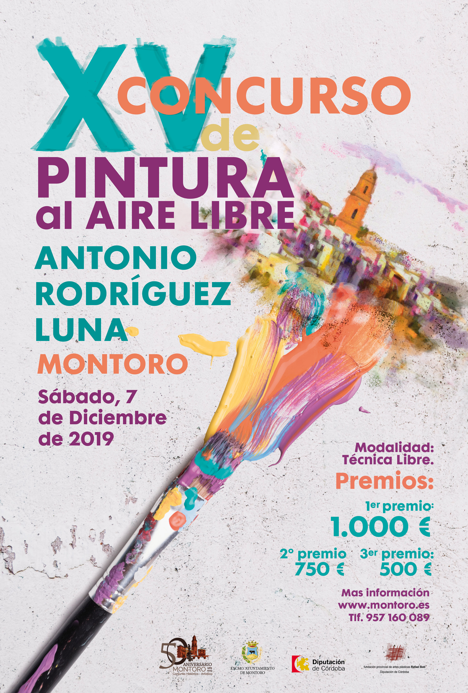 Pulsa para ampliar CARTEL del XV Concurso de Pintura al Aire Libre Antonio Rodriguez Luna