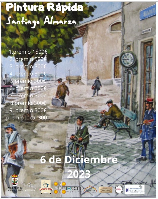 Cartel del III Certamen de Pintura Rápida Santiago Almarza