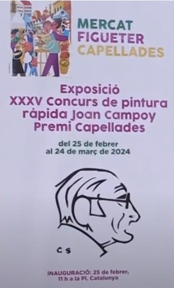 Exposición de la 35 edición del Concurso de Pintura Rápida Joan Campoy y Premio Capellades - Barcelona