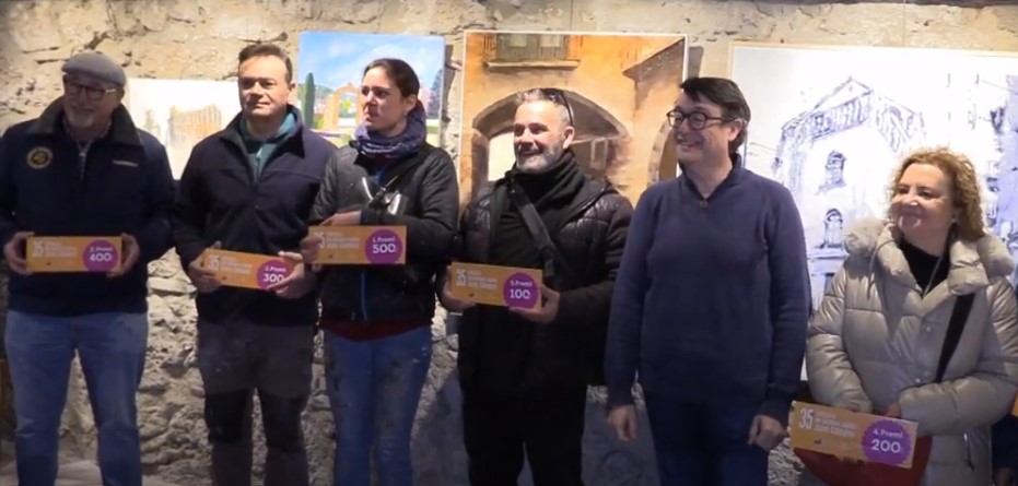Pulsa para ampliar Todos los premiados en el 35 Concurso de pintura rápida Joan Campoy de Capellades - Barcelona