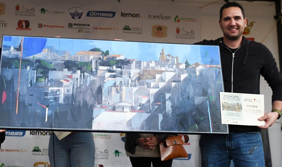 Entrega del 1º premio a de 1.300 € del Ayuntamiento a Alfonso Buendía Martos 