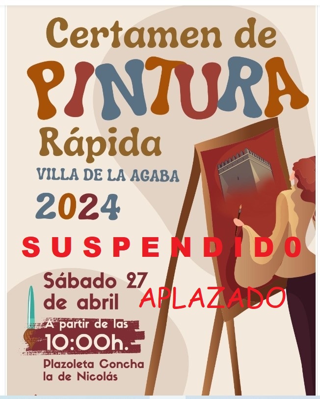 Certamen de pintura de La Algaba ha sido aplazado hasta nueva fecha por motivo ajenos al Ayuntamiento
