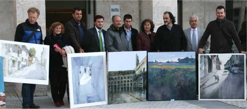 De izquierda a derecha: Justin Williams - 2º premio, Francisco Solano Jiménez - 4º premio, Julio Gómez Mena - 1º premio, Fermín García Sevilla - 3º premio y Pablo Rubén López Sanz - 5º premio.