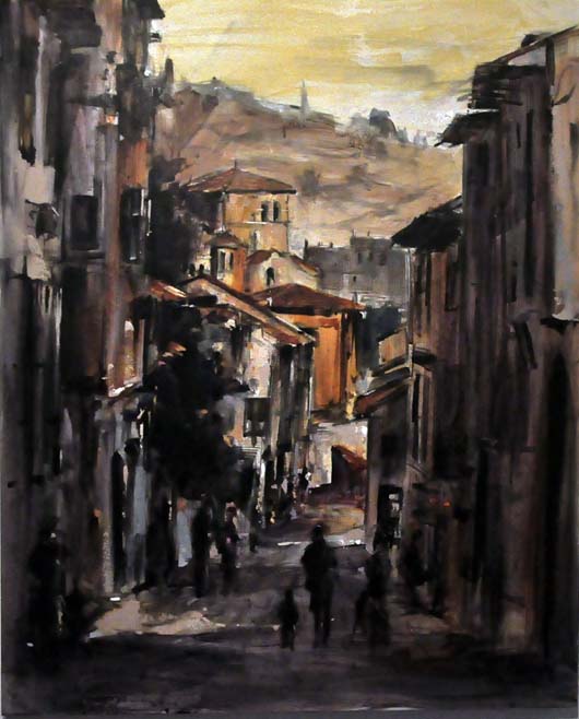 Cuadro de Pedro Barrio Arciniega - III concurso de Pintura de Santillana del Mar, 18 de septiembre de 2010