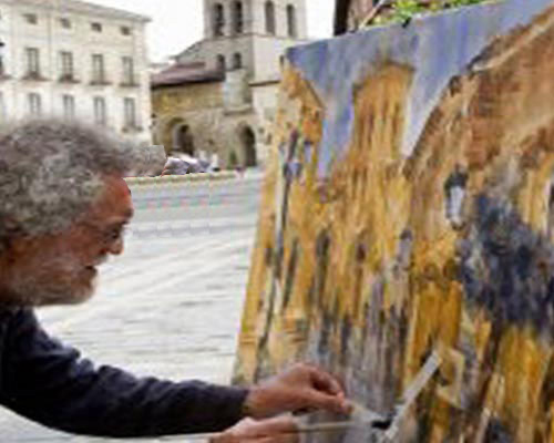 2º premio Raúl Gil Burés, en la foto durante su participación en Carrión de los Condes 2010