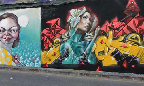 Destacados graffiteros de toda Andalucía participaron en el certamen