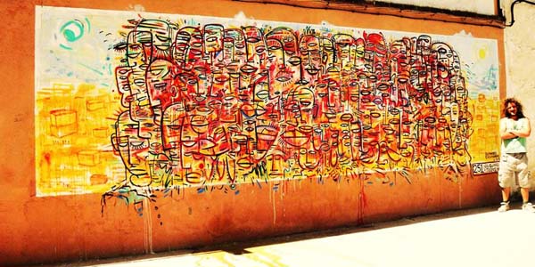 Gennaro Ciccimarra ganador del II concurso de pintura mural al aire libre de Rágama 