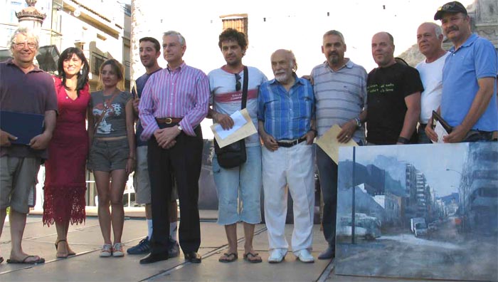 Los premios fueron entregados por el pintor Alfonso Parras, el alcalde, Blas Sabalete y la concejala de Cultura, Paqui Medina.