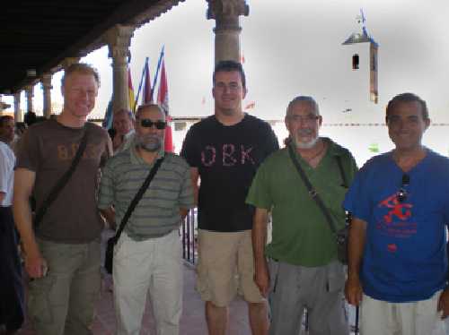 Justin Williams, Enrique Alonso, Pablo Rubén López, Evaristo Palacios y Pablo Rodríguez