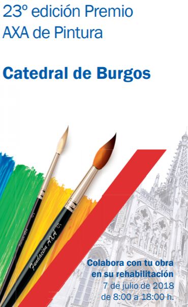 Cartel de la 23º edición Premio AXA de Pintura / Catedral de Burgos