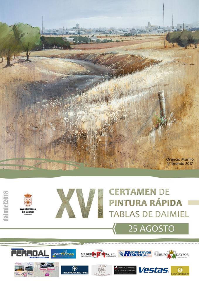 Cartel del XVI Certamen de Pintura Rápida ‘Tablas de Daimiel’