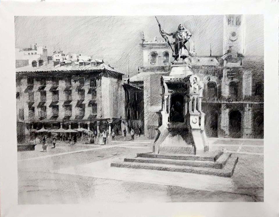 En dibujo primer premio José Ignacio Amelivia