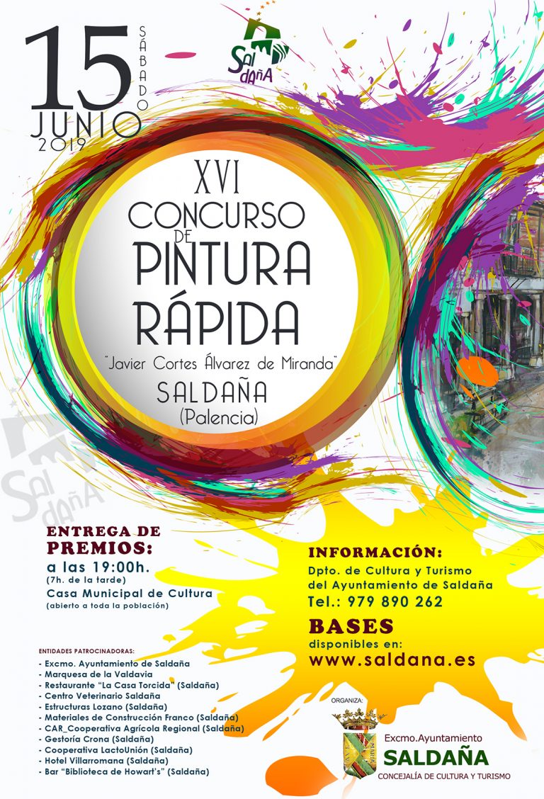 Sábado 15 de junio XVI CONCURSO DE PINTURA RÁPIDA JAVIER CORTES - SALDAÑA