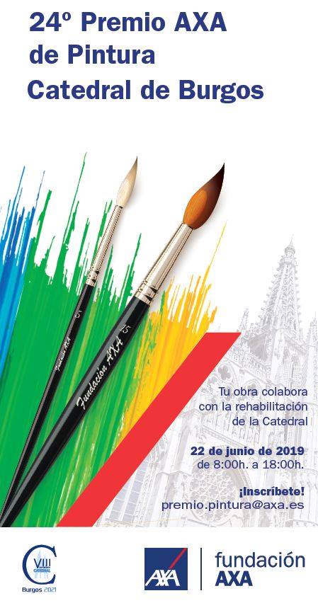 Pulsa para ampliar Cartel 24º PREMIO AXA DE PINTURA =CATEDRAL DE BURGOS= 2019