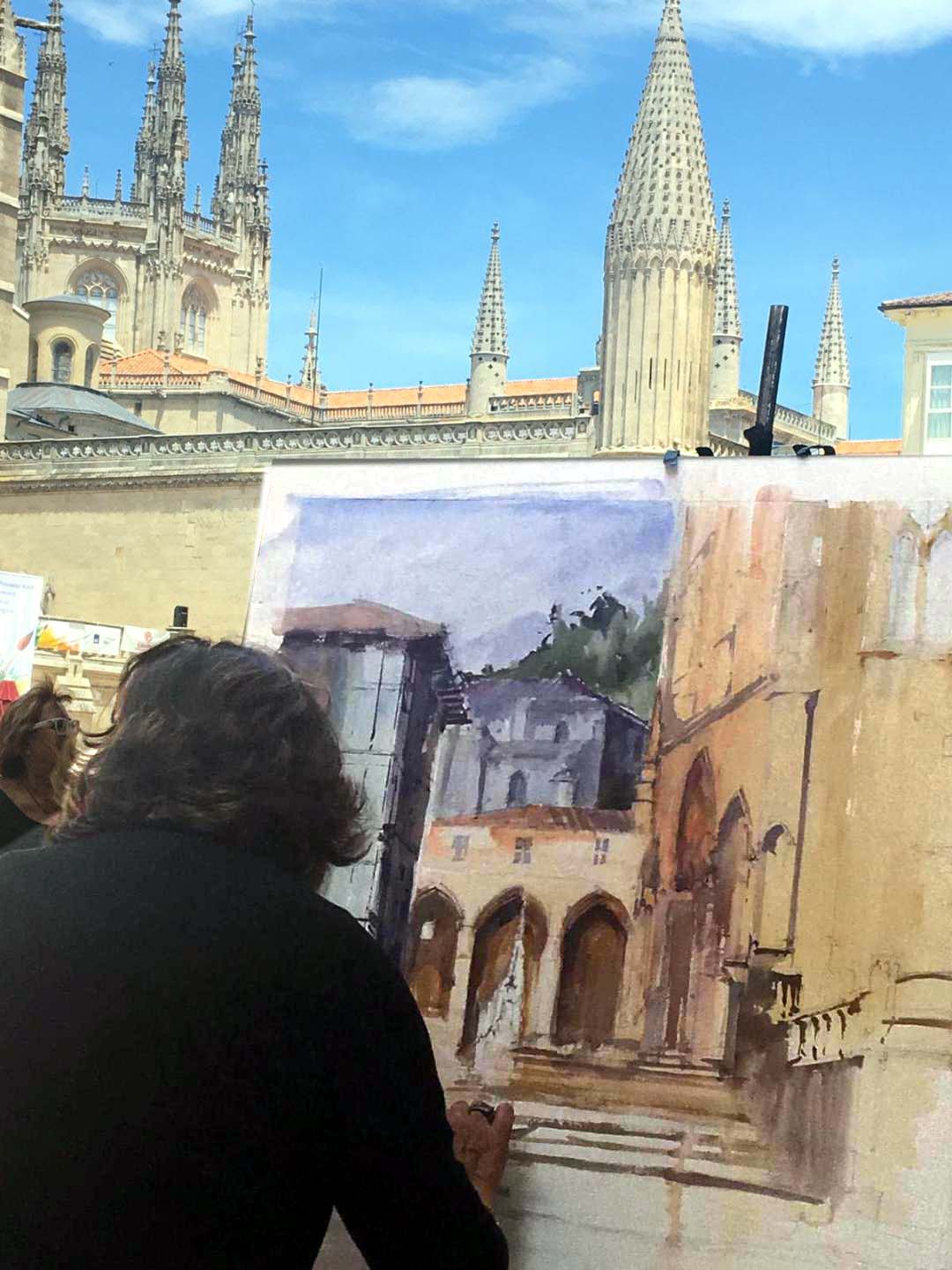 San Nicolás custodiando la Catedral