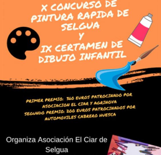 Cartel del X Concurso de Pintura Rápida de Selgua