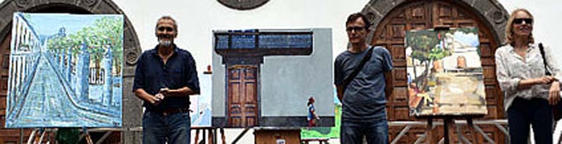 Pulsa para ampliar Premiados en el III certamen de pintura rápida al aire libre barrios y pueblos con historia de Aruca
