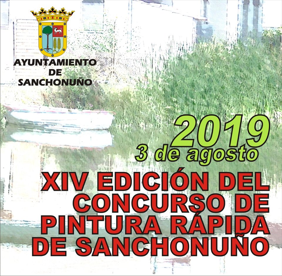 Cartel del XIV Concurso de Pintura Rápida de Sanchonuño