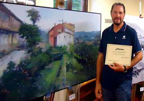 Entrega del 1º premio a Benigno Rodríguez.