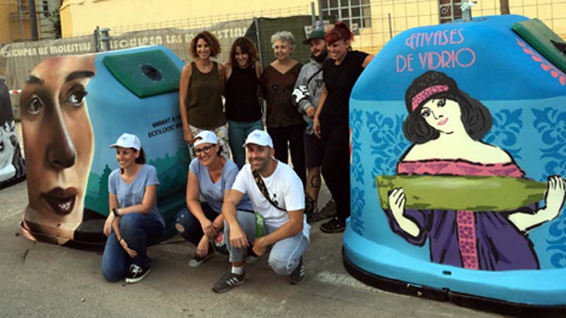 Pulsa para ampliar Los cinco artistas seleccionados en la categoría de arte urbano fueron Xolaka, Darkis, La Nena Wapa Wapa y Gambin Rot