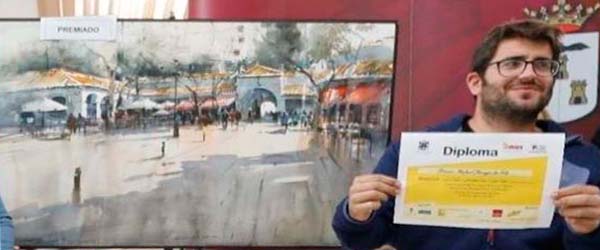 Entrega del segundo premio a Adrián Marmolejo Clarhed
