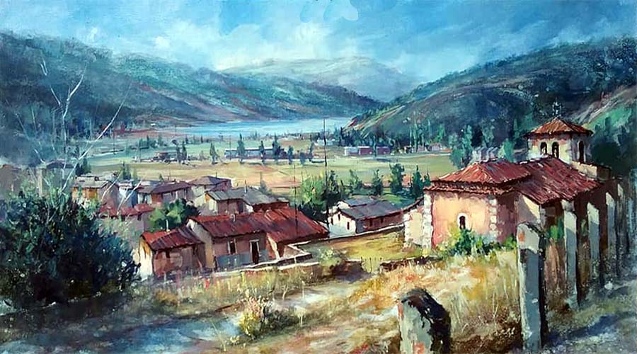 Pulsa para ampliar Segundo premio: 2 octubre 2018 XIII Premio Nacional de Pintura Rápida de Camporredondo de Alba (Palencia).
