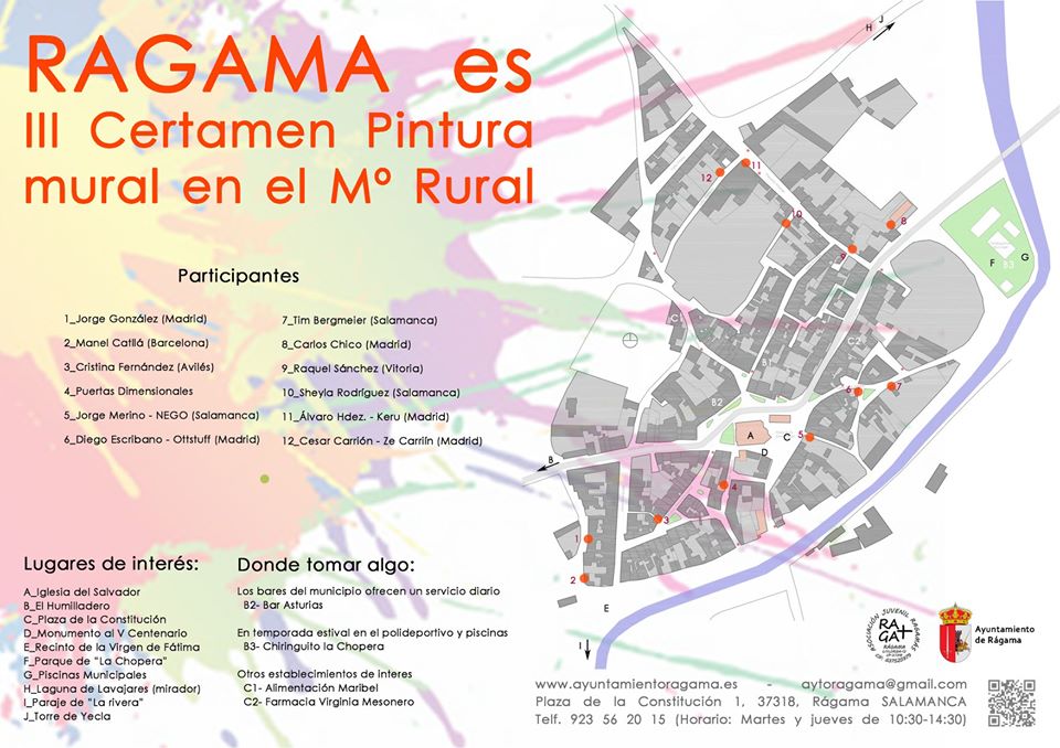 Pulsa para ampliar Cartel del III Certamen de Pintura Mural en el Medio Rural de Rágama