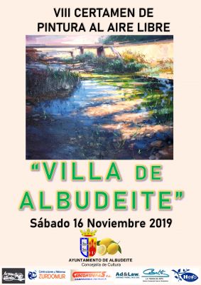 Pulsa para ampliar Cartel del VIII Certamen de Pintura al Aire Libre Villa de Albudeite-Murcia