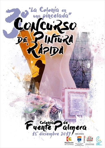 Pulsa para ampliar Cartel del III Concurso de Pintura Rápida La Colonia en una pincelada