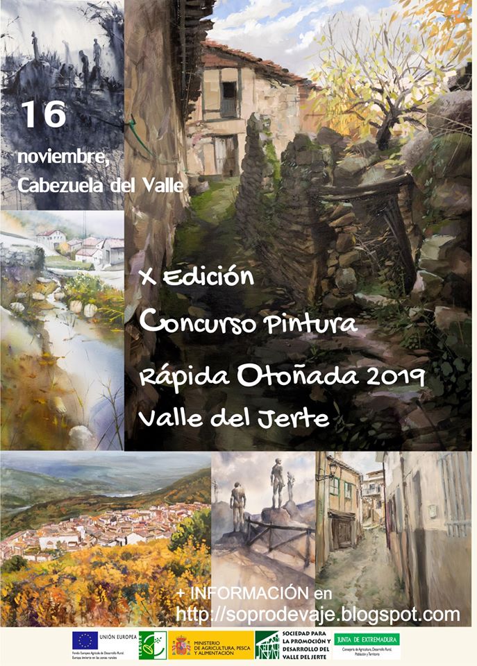 X Edición Concurso Pintura Rápida Otoñada 2019 Valle del Jerte 