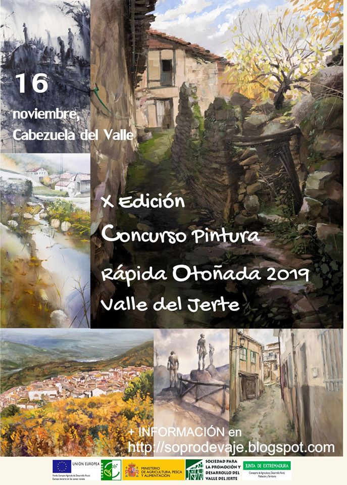 Pulsa para ampliar X Edición Concurso Pintura Rápida Otoñada 2019 Valle del Jerte