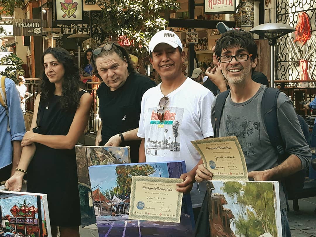 Premiados en el Concurso de pintura In Situ: =Pintando Bellavista= en Santiago de Chile