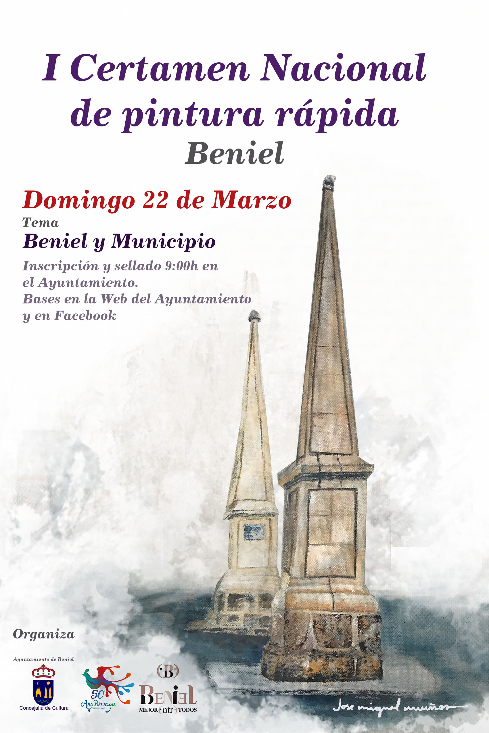 Pulsa para ampliar APLAZADO EL CERTAMEN DE PINTURA RÁPIDA BENIEL = MURCIA
