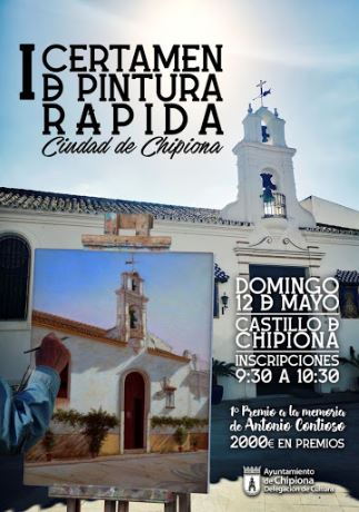 El Primer Certamen de Pintura Rápida Ciudad de Chipiona se realizó el 12 de mayo de 2019