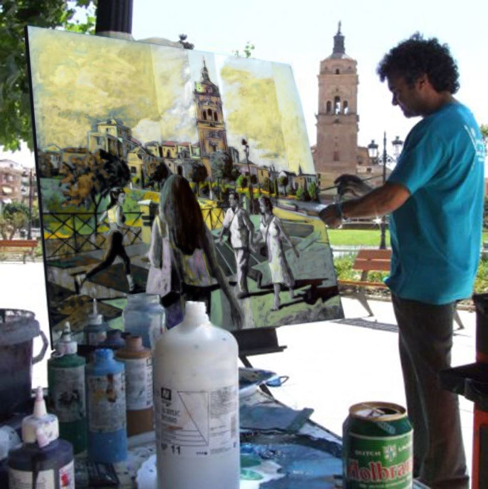 Pulsa para ampliar Javier Lorente ha participado, con numerosos premios en cerca de un centenar de concursos de pintura rápida al aire libre