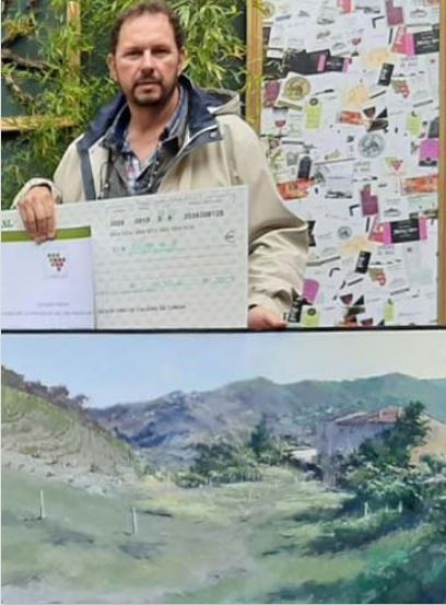 2º premio IV Concurso de pintura al aire libre Vino DOP Cangas de Narcea sábado 12 de octubre de 2019