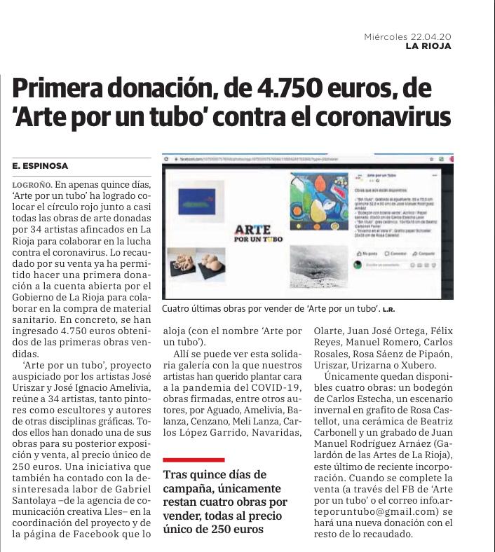 Pulsa para ampliar El proyecto Arte por un Tubo en la prensa