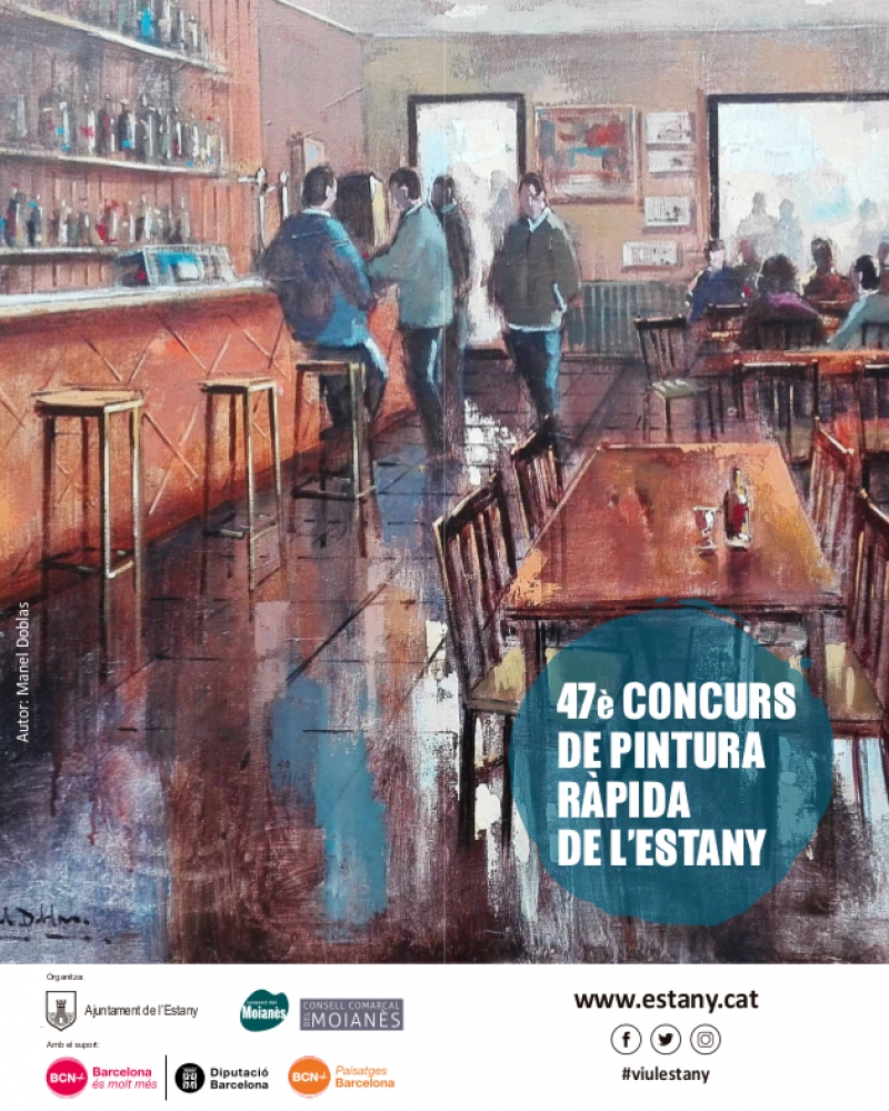Pulsa para ampliar CARTEL del 47 Concurso de Pintura Rápida del Estany 2018