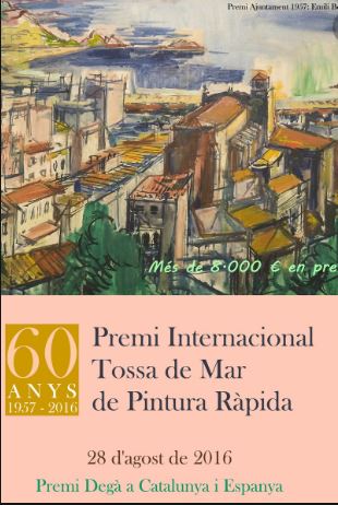 CARTEL del 60º Premio Internacional Tossa de Mar de Pintura Rápida