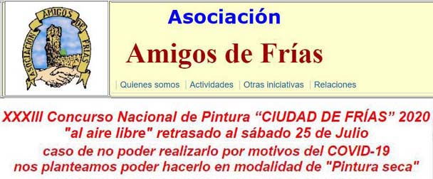www.amigosdefrias.es COMUNICADO de la Asociación Amigos de Frías