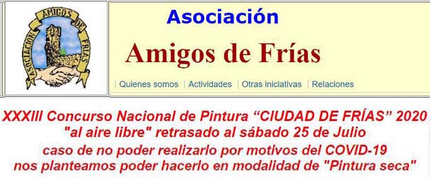 Pulsa para ampliar www.amigosdefrias.es COMUNICADO de la Asociación Amigos de Frías