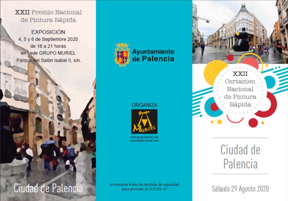 Cartel del XXII Certamen  Nacional de Pintura Rápida Ciudad de Palencia