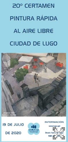 Cartel del XX Certamen de Pintura Rápida Ciudad de Lugo