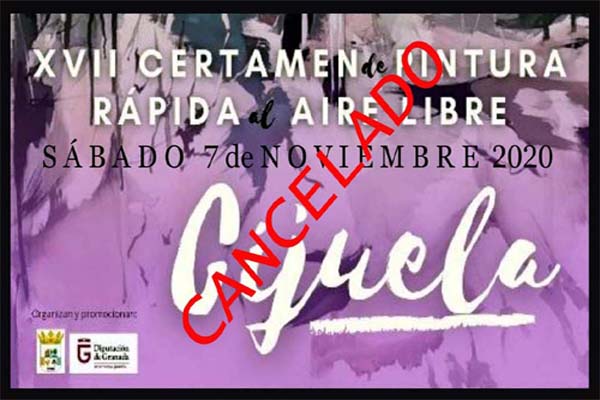 CARTEL DEL CANCELADO XVII Certamen de Pintura al Aire Libre  de Cijuela - Granada