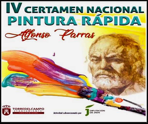 Cartel del IV Certamen Nacional de Pintura Rápida Alfonso Parras 2020