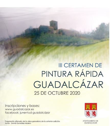 Cartel del III Certamen de Pintura Rápida en Guadalcázar-Córdoba