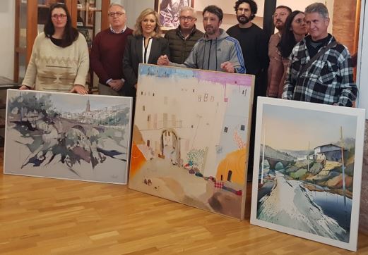 Entrega de los premios. De izquierda a derecha: 3º premio Ana Sánchez Lucas, 1º premio Juan Carlos Porras Funes y 2º premio Paco Campos Tocornal 